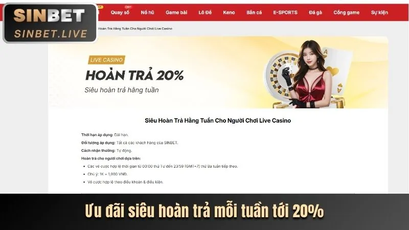 Tỷ lệ hoàn trả cao